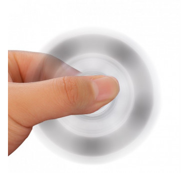 MINI HAND SPIN OVNI ★ FIDGET SPINNER METAL ★ TOUPIE ANTI STRESS  - NOIR