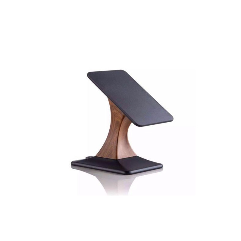 CHARGEUR RAPIDE SANS FIL QI INDUCTION ★ TEXTURE BOIS ★ STATION DE CHARGE WIRELESS UNIVERSEL NOIR