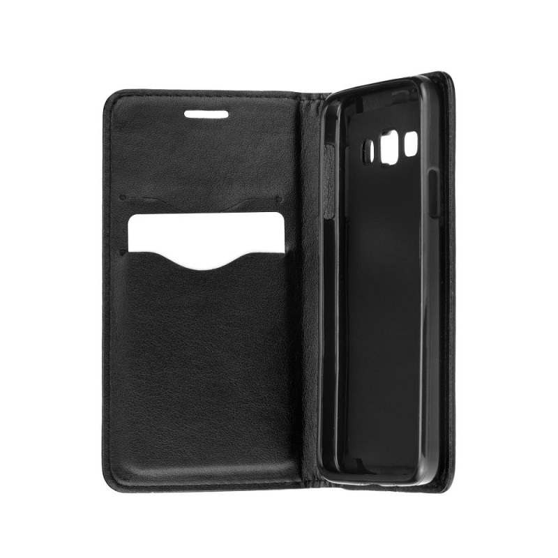 HOUSSE ETUI FOLIO MAGNET FORCELL - SAMSUNG GALAXY A8 2018 - NOIR