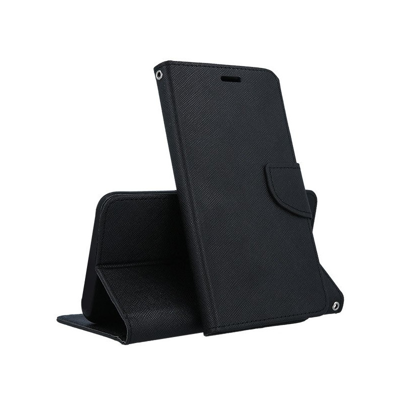 HOUSSE COQUE ETUI FANCY ★ KABURA ★ NOKIA X5 2018 ★★ FOLIO RABAT AIMANT NOIR DRAGONNE